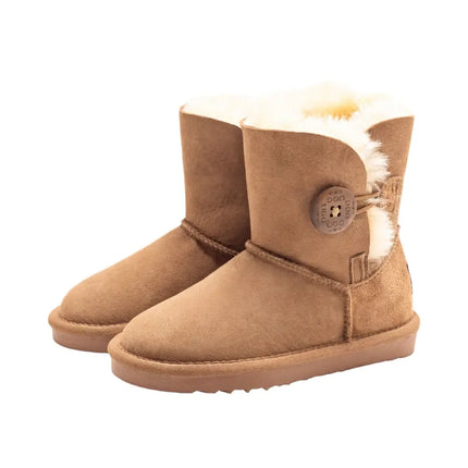 Ugg Premium Kids Button Boots Chestnut / Au 5-6 Eu 22-23