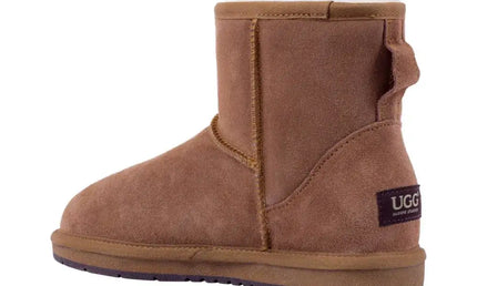 Auzland, Classic Water-Resistant Leather Mini UGG Boot - UGG Comfort Me