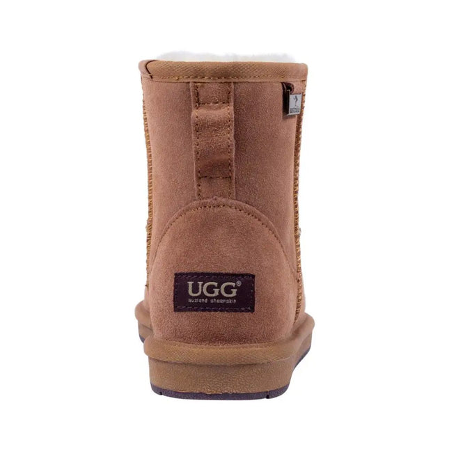 Auzland, Classic Water-Resistant Leather Mini UGG Boot - UGG Comfort Me