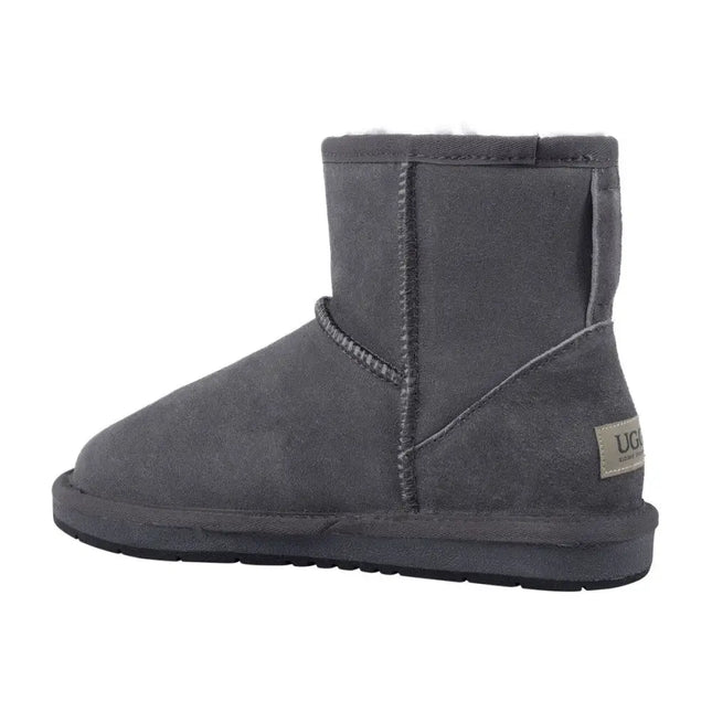 Auzland, Classic Water-Resistant Leather Mini UGG Boot - UGG Comfort Me