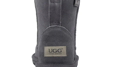 Auzland, Classic Water-Resistant Leather Mini UGG Boot - UGG Comfort Me