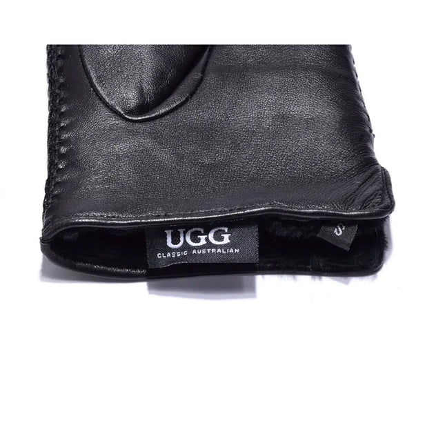 Auzland UGG, Men Classic Leather Gloves, Wool Lining - UGG Comfort Me