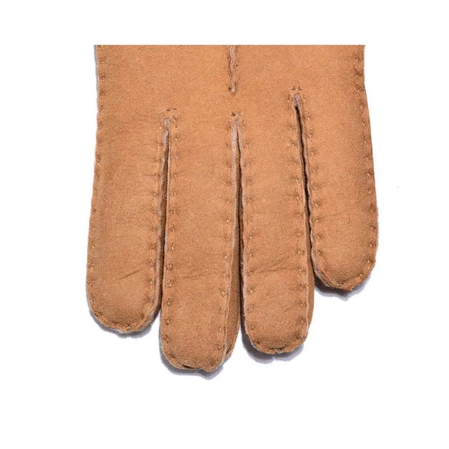 Auzland UGG, Women Leather Suede Button Gloves, Wool Lining - UGG Comfort Me