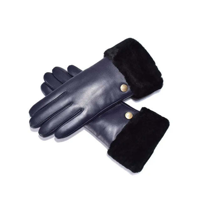 Auzland UGG, Women Classic Leather Gloves, Wool Lining - UGG Comfort Me