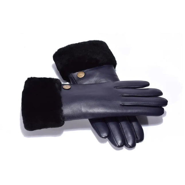 Auzland UGG, Women Classic Leather Gloves, Wool Lining - UGG Comfort Me