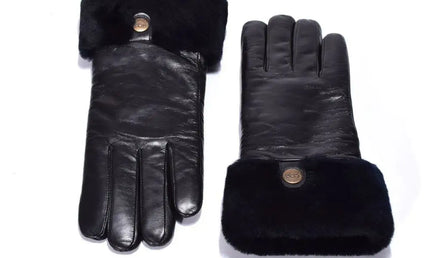 Auzland UGG, Women Classic Leather Gloves, Wool Lining - UGG Comfort Me