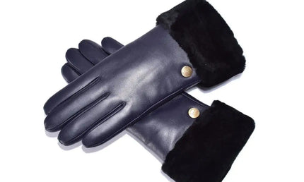 Auzland UGG, Women Classic Leather Gloves, Wool Lining - UGG Comfort Me