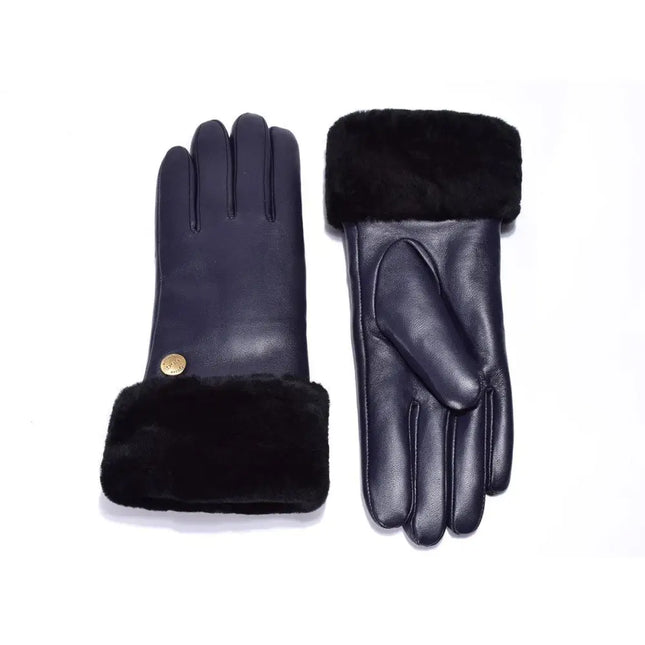 Auzland UGG, Women Classic Leather Gloves, Wool Lining - UGG Comfort Me