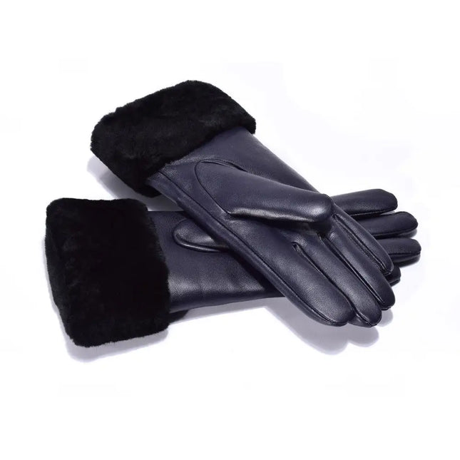 Auzland UGG, Women Classic Leather Gloves, Wool Lining - UGG Comfort Me