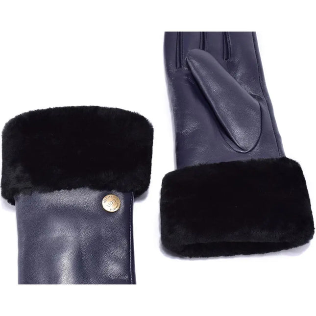 Auzland UGG, Women Classic Leather Gloves, Wool Lining - UGG Comfort Me