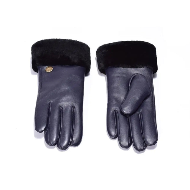 Auzland UGG, Women Classic Leather Gloves, Wool Lining - UGG Comfort Me