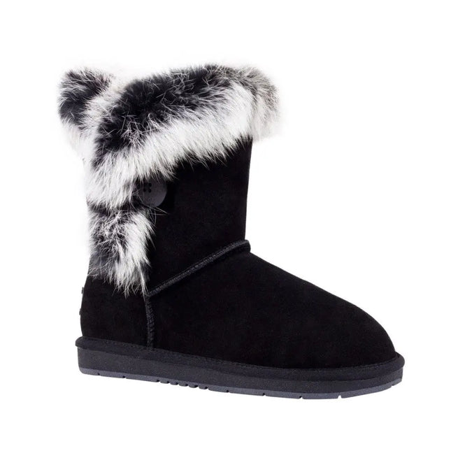 Auzland, Bailey Button-Fur Trim, UGG Boot - UGG Comfort Me