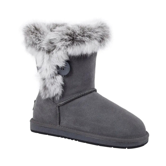 Auzland, Bailey Button-Fur Trim, UGG Boot - UGG Comfort Me