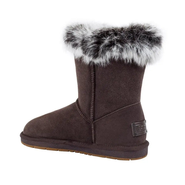 Auzland, Bailey Button-Fur Trim, UGG Boot - UGG Comfort Me