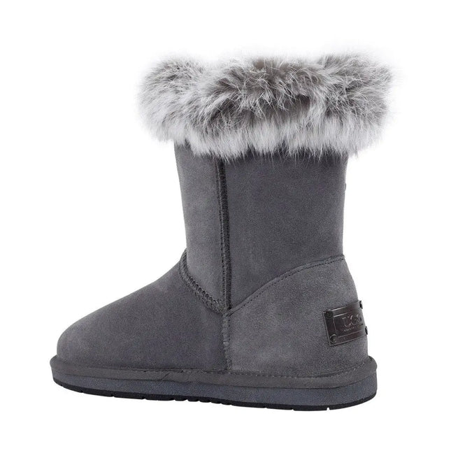 Auzland, Bailey Button-Fur Trim, UGG Boot - UGG Comfort Me