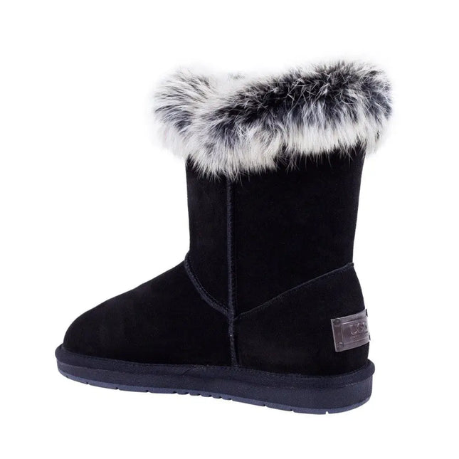 Auzland, Bailey Button-Fur Trim, UGG Boot - UGG Comfort Me