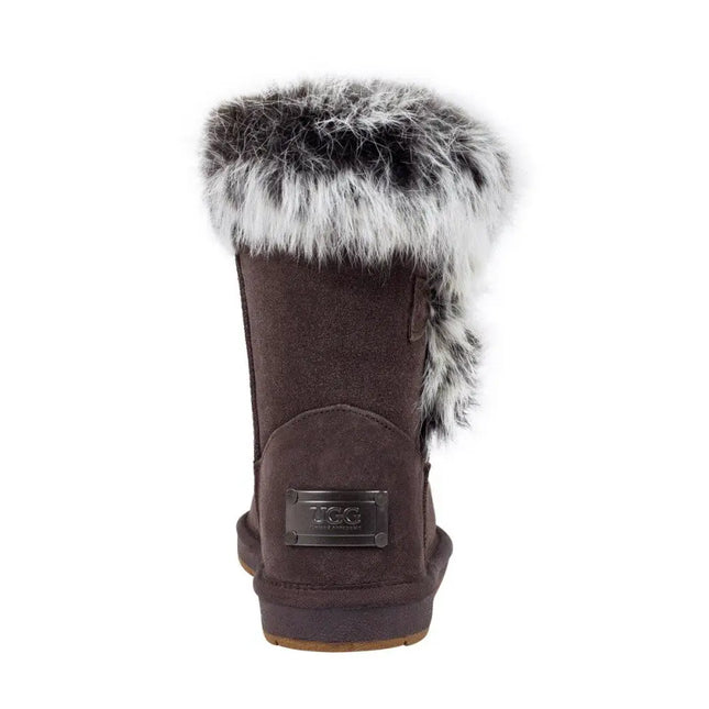 Auzland, Bailey Button-Fur Trim, UGG Boot - UGG Comfort Me