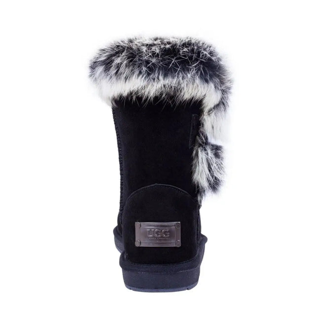 Auzland, Bailey Button-Fur Trim, UGG Boot - UGG Comfort Me